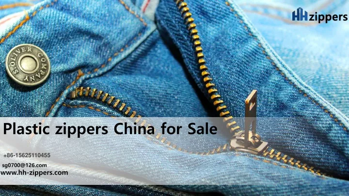 plastic zippers china for sale