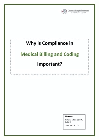 Why is Compliance in Medical Billing and Coding Important?