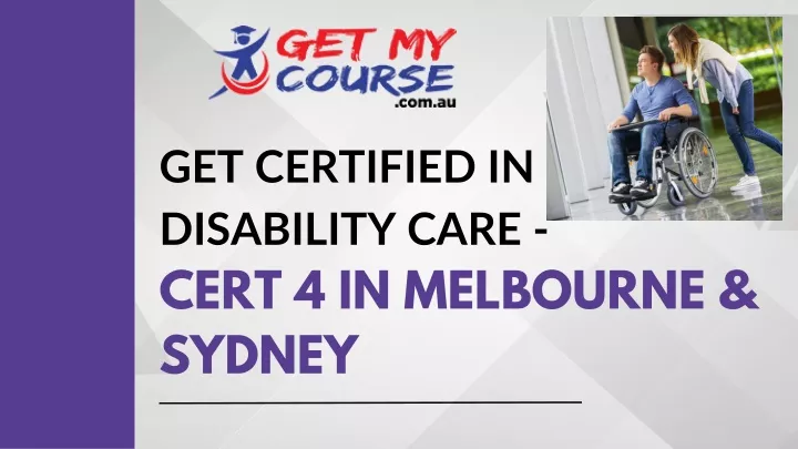 get certified in disability care cert