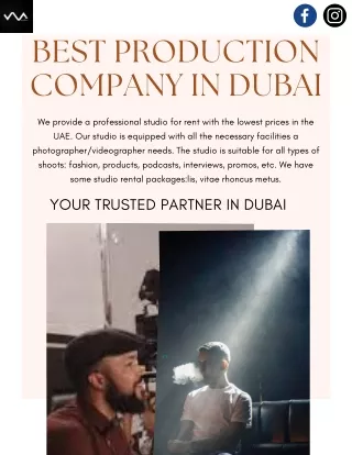 Best Production Company in Dubai At Wave Media