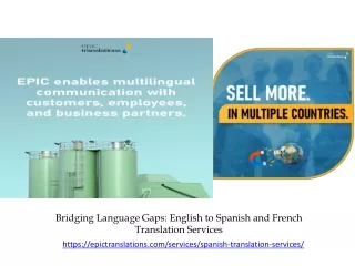 Bridging Language Gaps English to Spanish and French Translation Services