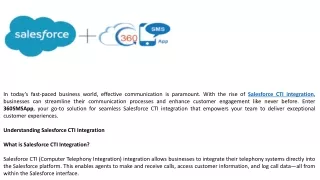 Cti Integration Salesforce | 360 SMS App