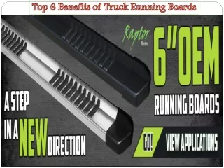 Top 6 Benefits of Truck Running Boards