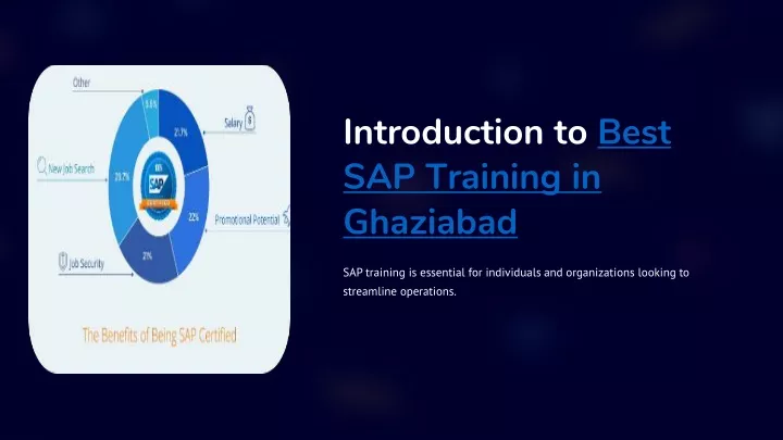 introduction to best sap training in ghaziabad