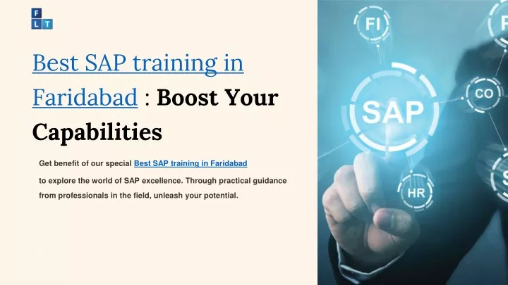 best sap training in faridabad boost your