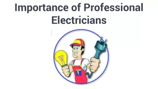 importance of professional electricians