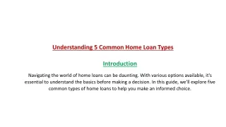 How many types of home loans?