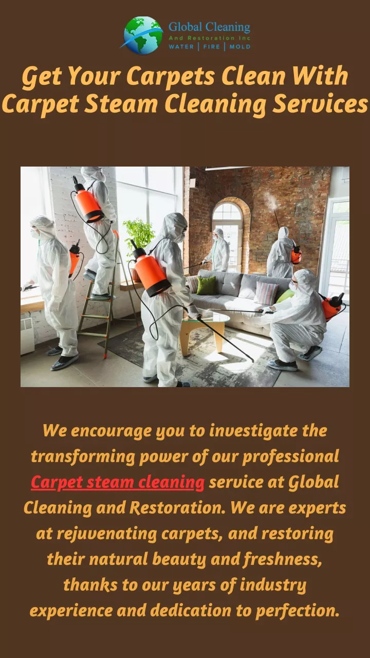 get your carpets clean with carpet steam cleaning