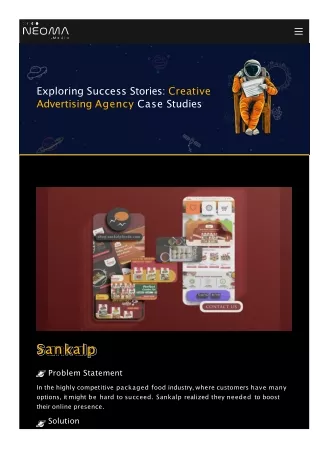 Case Studies | Creative Advertising Agency Ahmedabad & Mumbai, India - Neoma