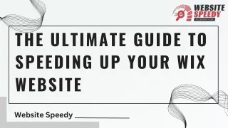 The Ultimate Guide to Speeding Up Your Wix Website