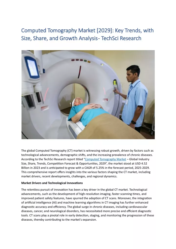 computed tomography computed tomography market