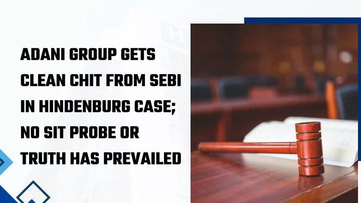 adani group gets clean chit from sebi