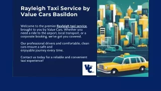 Rayleigh Taxi Service by Value Cars Basildon