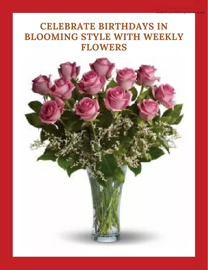 celebrate birthdays in blooming style with weekly