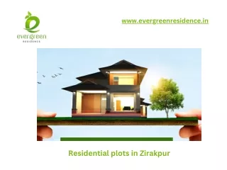 Residential plots in Zirakpur