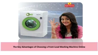 The Key Advantages of Choosing a Front-Load Washing Machine