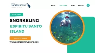 Take benefits of snorkeling in Espiritu Santo Island