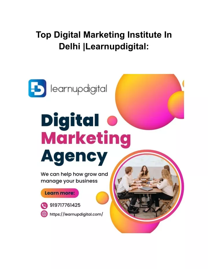 top digital marketing institute in delhi