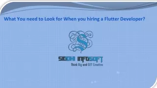 what you need to look for when you hiring a flutter developer