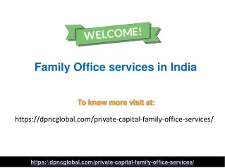 Top Popular Family Office services in India