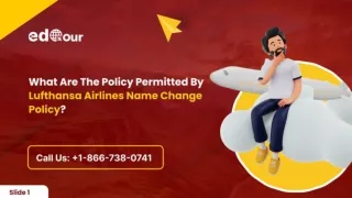 What Are The Policy Permitted By Lufthansa Airlines Name Change Policy?