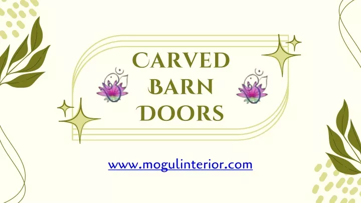 carved barn doors