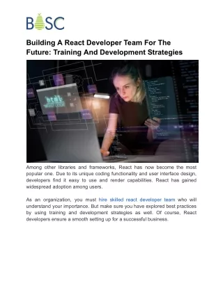 Building A React Developer Team For The Future_ Training And Development Strategies
