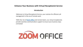 Virtual Receptionist Service