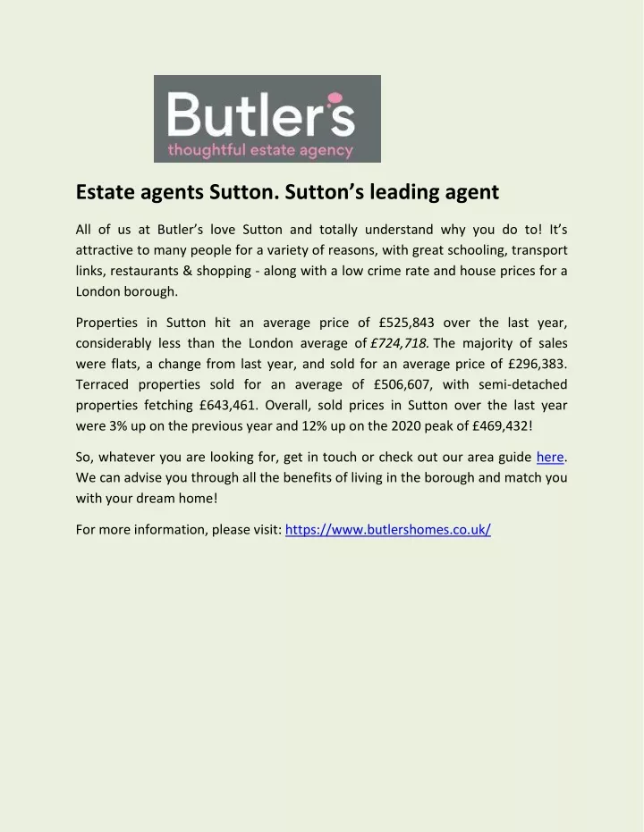 estate agents sutton sutton s leading agent