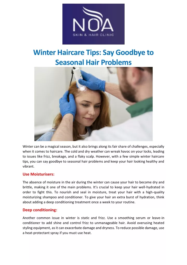winter haircare tips say goodbye to seasonal hair