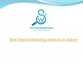 best digital marketing institude in indore