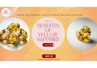 Benefits of Yellow Sapphire Secrets: Prosperity & Health