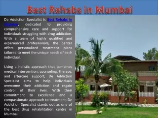 Best Rehabs in Mumbai