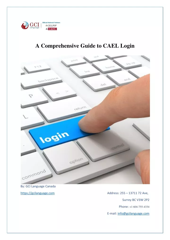 a comprehensive guide to cael login