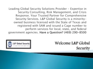 Residential Security Guard Services Dallas TX ppt