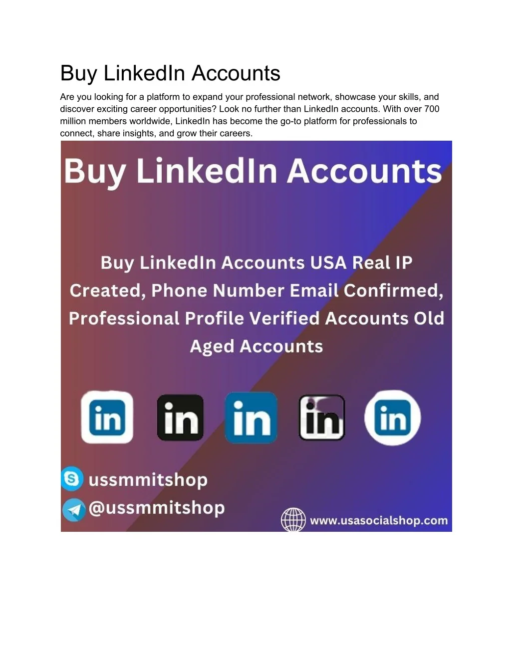 PPT - Buy LinkedIn Accounts PowerPoint Presentation, free download - ID ...