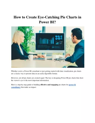 How to Create Eye-Catching Pie Charts in Power BI?