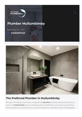 Plumber Mullumbimby
