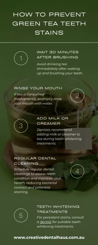 How to Prevent Green Tea Teeth Stains?