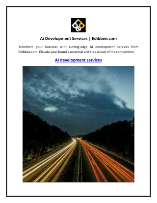 Ai Development Services Edibbee.com