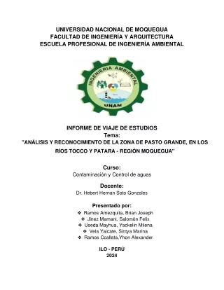 INFORME DE SALIDA A CAMPO PASTO GRANDE- GRUPO 4 (1)