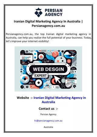 Iranian Digital Marketing Agency In Australia  Persianagency.com.au