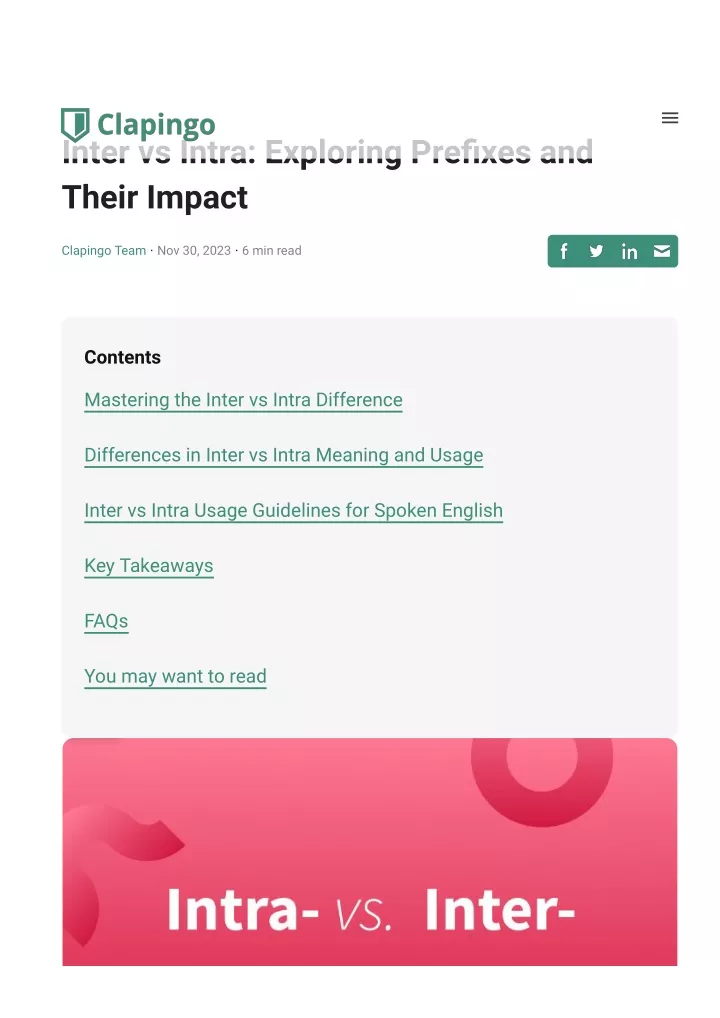 inter vs intra exploring pre xes and their impact