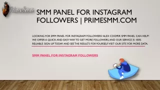 Smm Panel For Instagram Followers | Primesmm.com