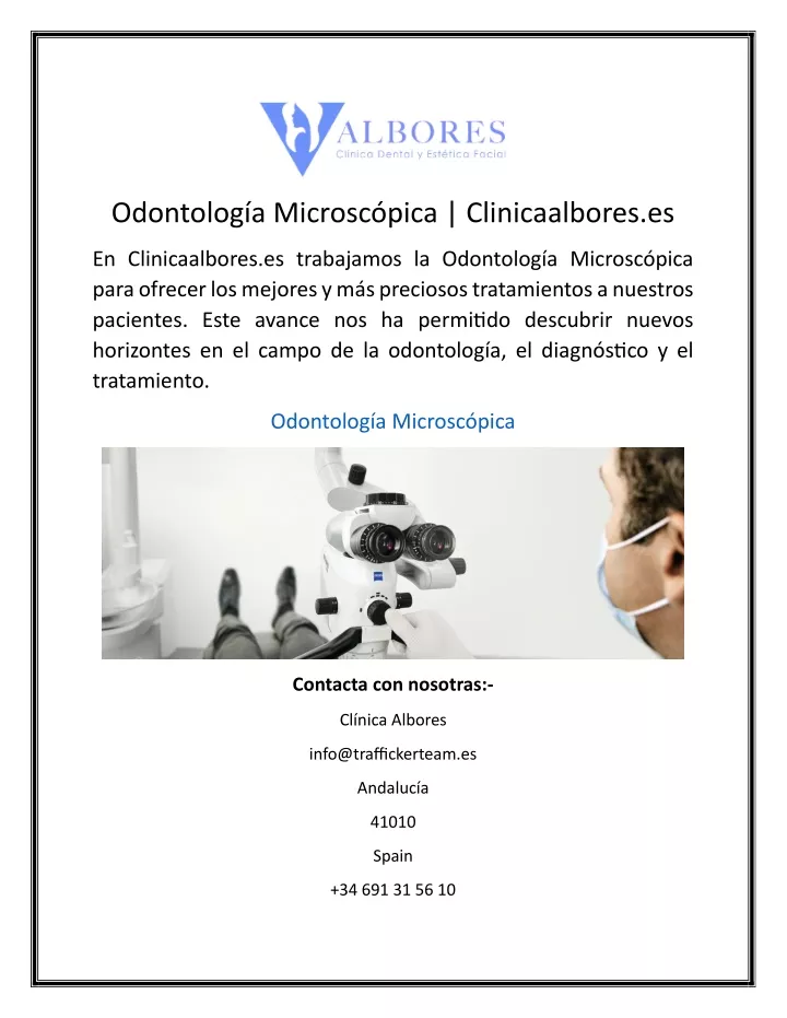 odontolog a microsc pica clinicaalbores es