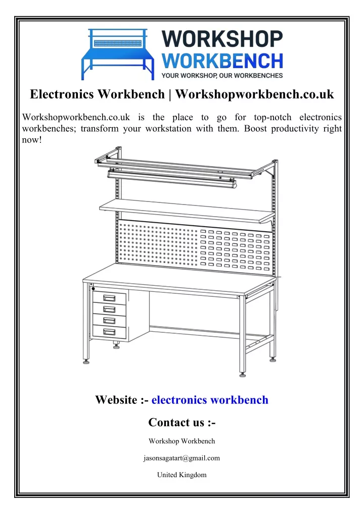 electronics workbench workshopworkbench co uk