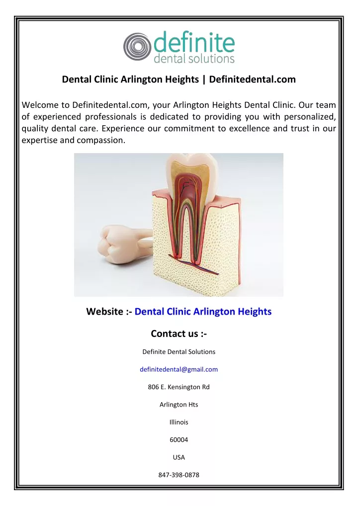 dental clinic arlington heights definitedental com