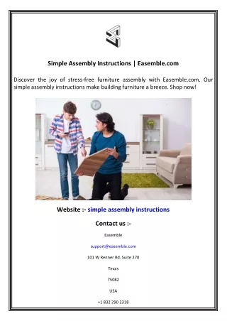 simple assembly instructions easemble com