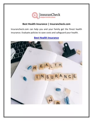 Best Health Insurance  Insurancheck.com