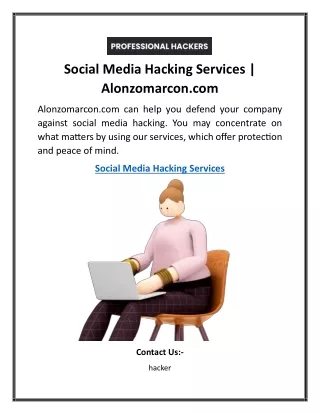 Social Media Hacking Services Alonzomarcon